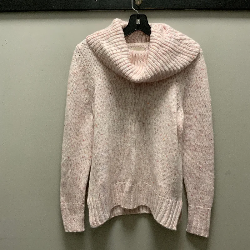 Women's Shirt Collar SweatersSweater By Loft In Pink, Size: M