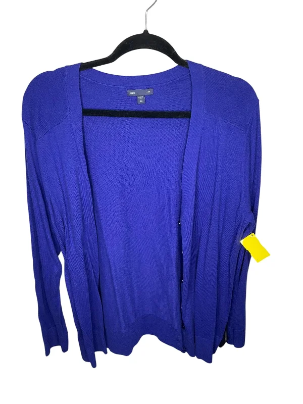 Women's Cashmere SweatersCardigan By Gap In Blue, Size: 1x