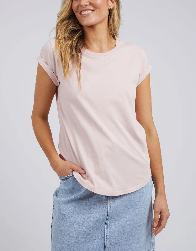 Women's Blouse with Wide CollarManly Tee - Pink Lotus