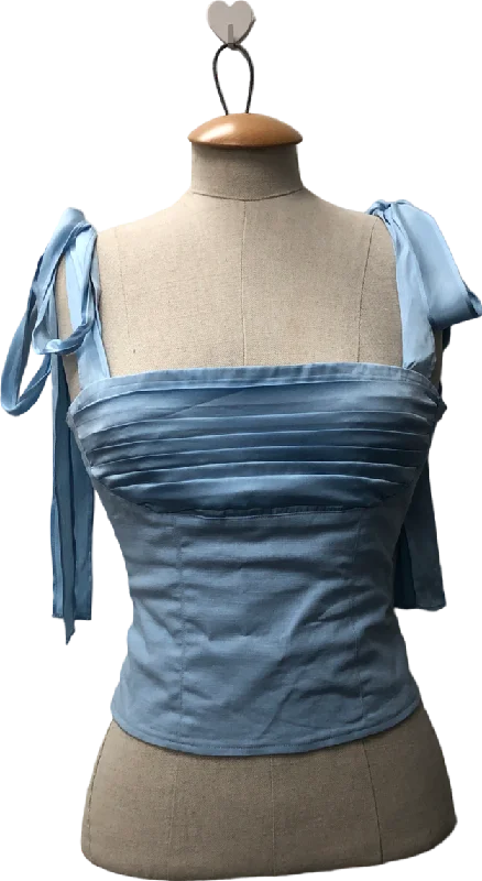 Women's Wide Collar SweatersSeezona Murlong Cres Else Bustier Blue UK XS