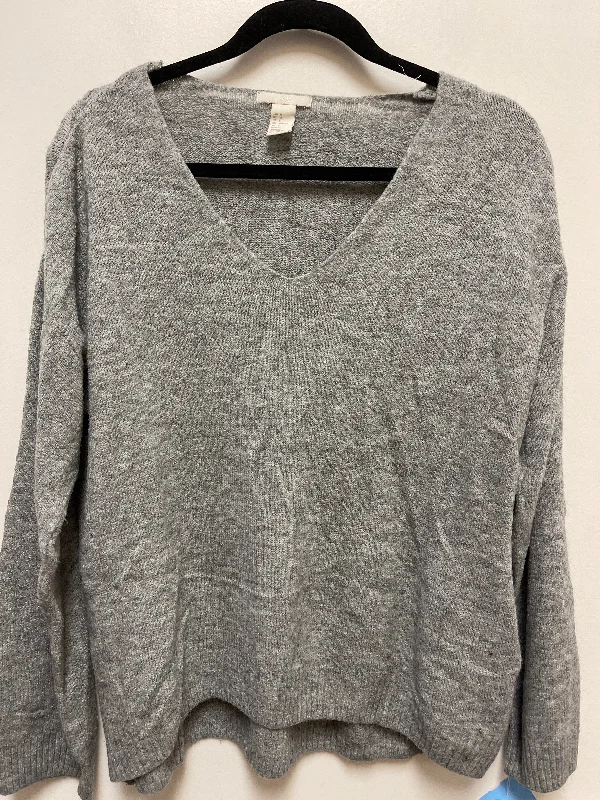 Women's Czech Wool SweatersSweater By H&m In Grey, Size: M