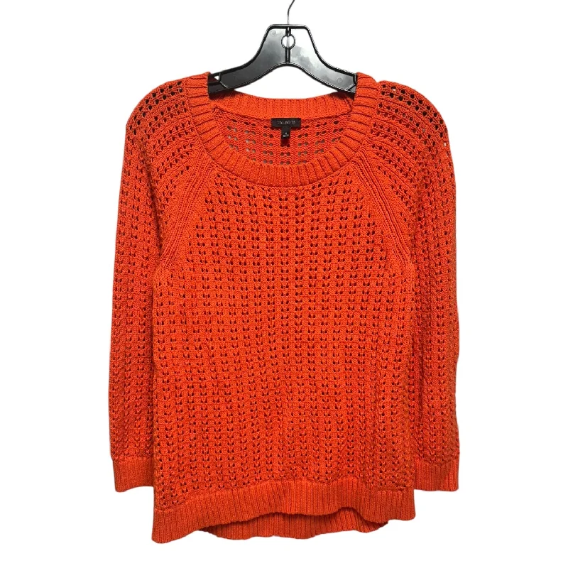 Women's Cardigan SweatersSweater By Talbots In Orange, Size: M