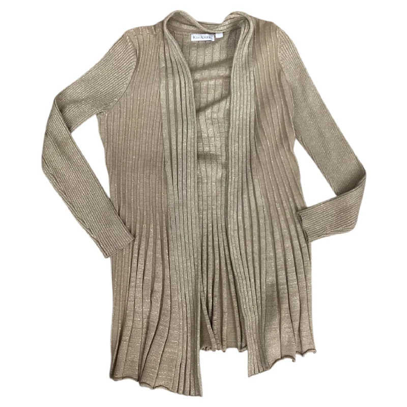 Women's Czech Wool SweatersSweater Cardigan By Kim Rogers In Gold, Size: M