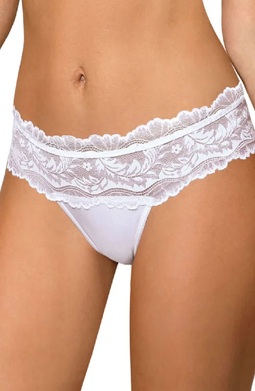 women's pajamas with adjustable waistbandslace-embellished bralettesRoza Sefia Thong White