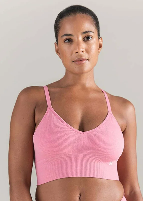 women's pajamas with pockets on the chestseamless high-leg pantiesThe TENCEL™ Seamless Bralette Rose Pink