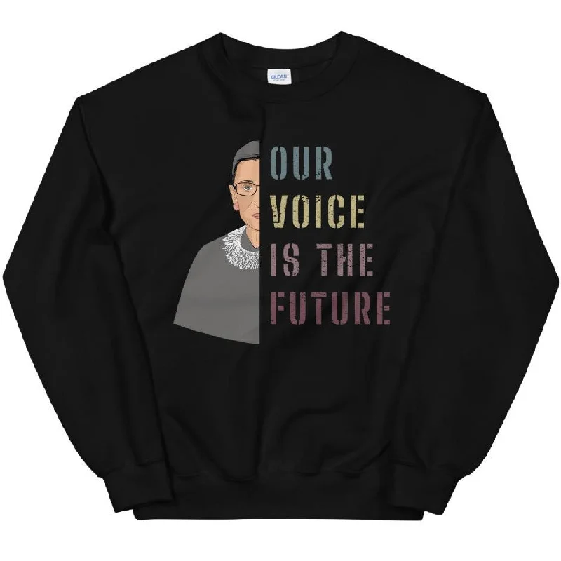 Women's Hooded Sweatshirts with Geometric LiningOur Voice Is The Future -- Sweatshirt