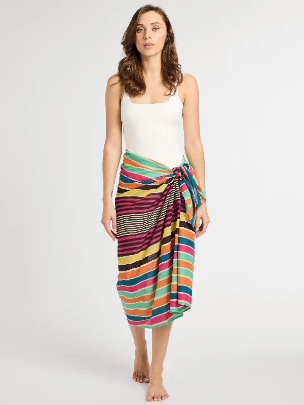 Women's Lightweight SkirtsPareo in Ibiza Stripe