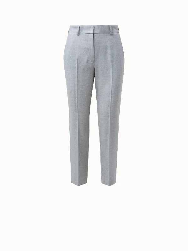 Women's Jodhpurs with Rounded CollarFlavin Pant in Wool Flannel Stretch