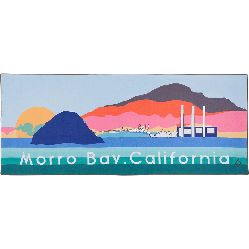 Women's Hooded Sweatshirts with Front PocketsNomadix Towel - Morro Bay California Custom Design