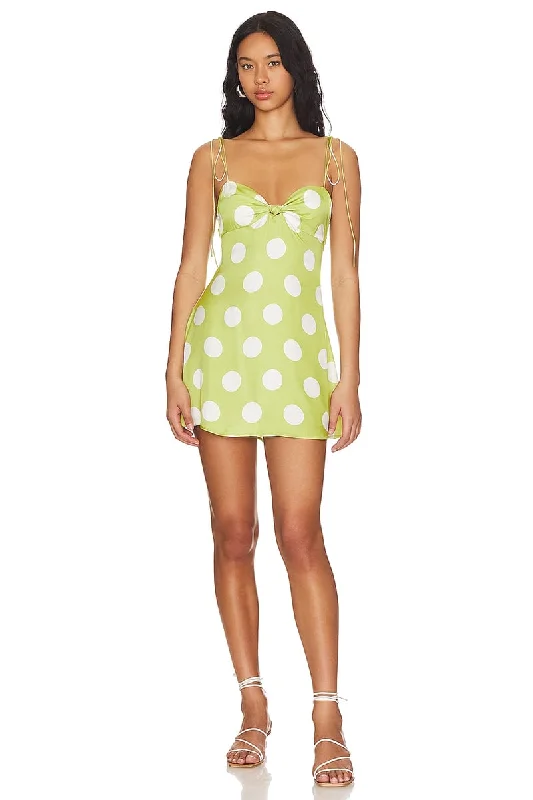 Women's Collarless DressesForever Darling Polka Dot Mini Dress