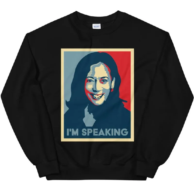 Women's Hooded Sweatshirts with Corduroy LiningI'm Speaking, Kamala Harris -- Sweatshirt