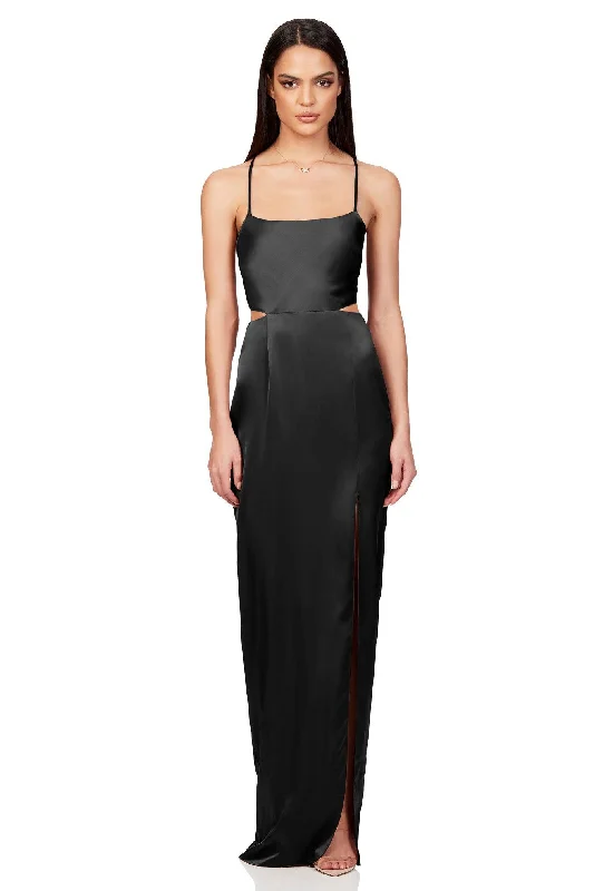 Women's Fit and Flare DressesNookie Stella Cut Out Gown - Black