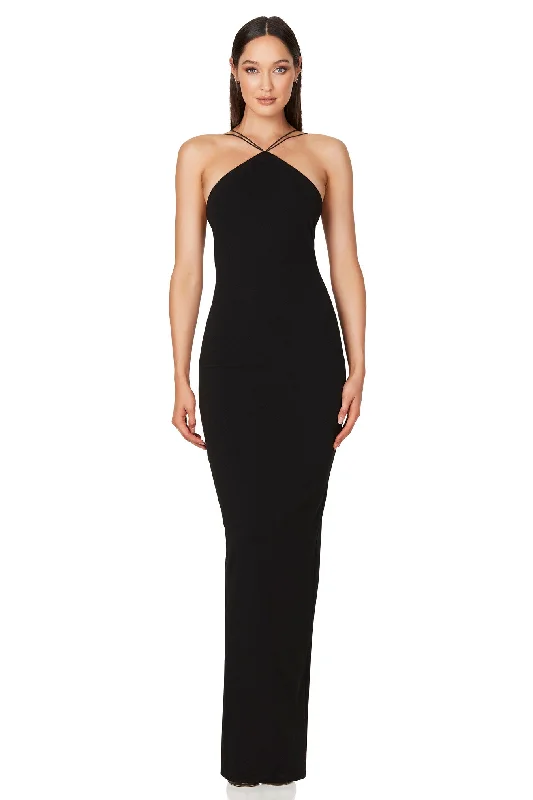 Women's Mandarin Collar DressesNookie Trinity Gown - Black