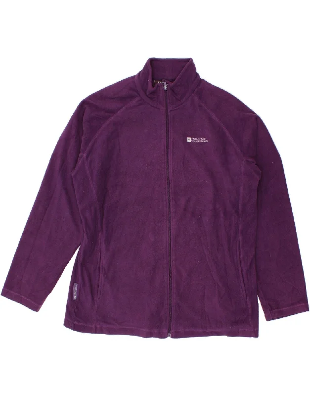 Women's Down CoatsMOUNTAIN WAREHOUSE Womens Fleece Jacket UK 18 XL Purple Polyester