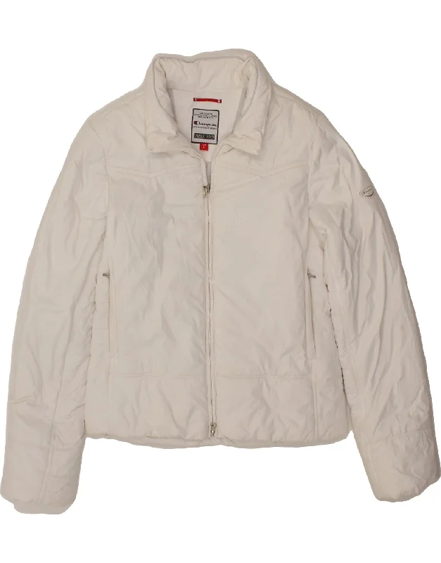 Women's Duffle CoatsCHAMPION Womens Padded Jacket UK 16 Large White Polyester