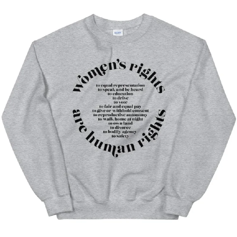 Women's Hooded Sweatshirts with Chevron LiningWomen's Rights are Human Rights (International Women's Day) -- Sweatshirt