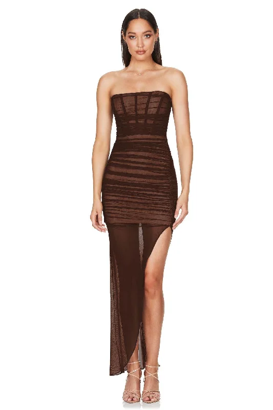 Women's Racerback DressesNookie Eden Gown - Chocolate