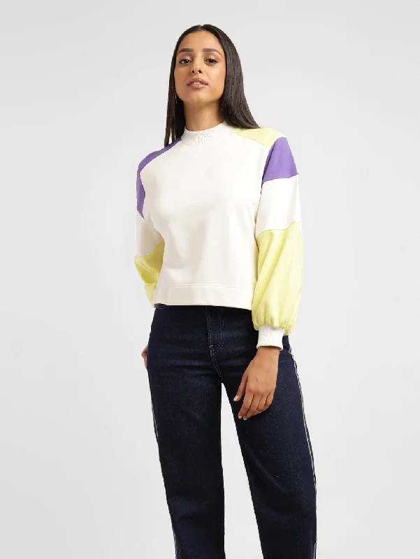 Women's Hooded Sweatshirts with Soft FabricLevi's x Deepika Padukone Colorblock Crew Neck SweatShirt