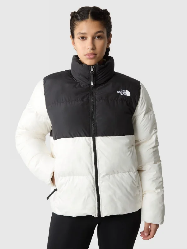 Women's PeacoatsPiumino Trapuntato Squadrato Saikuru Bianco/Nero