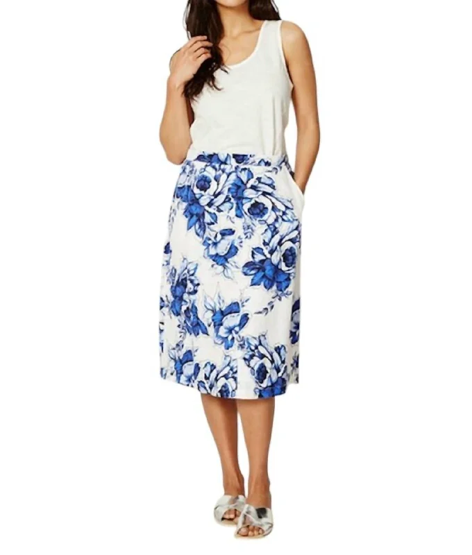 Women's Stylish SkirtsMokomo Skirt In Blue Bloom