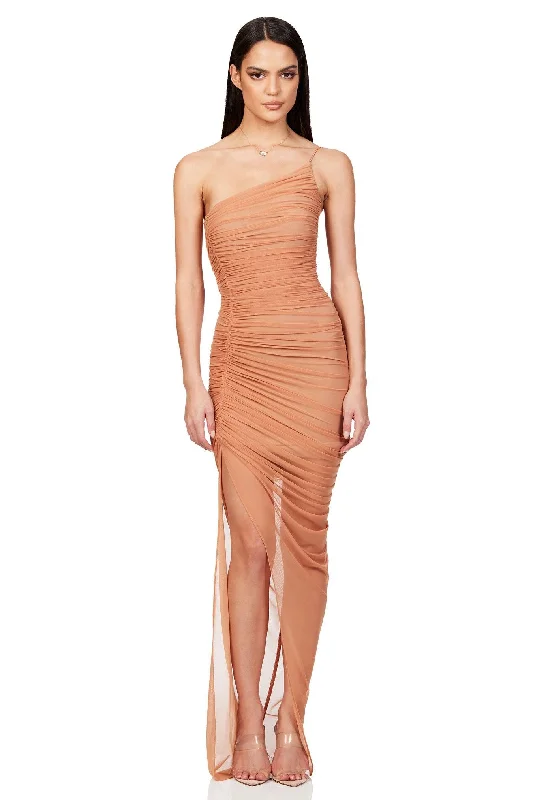 Women's Boat-Neck DressesNookie Mecca Gown - Tan