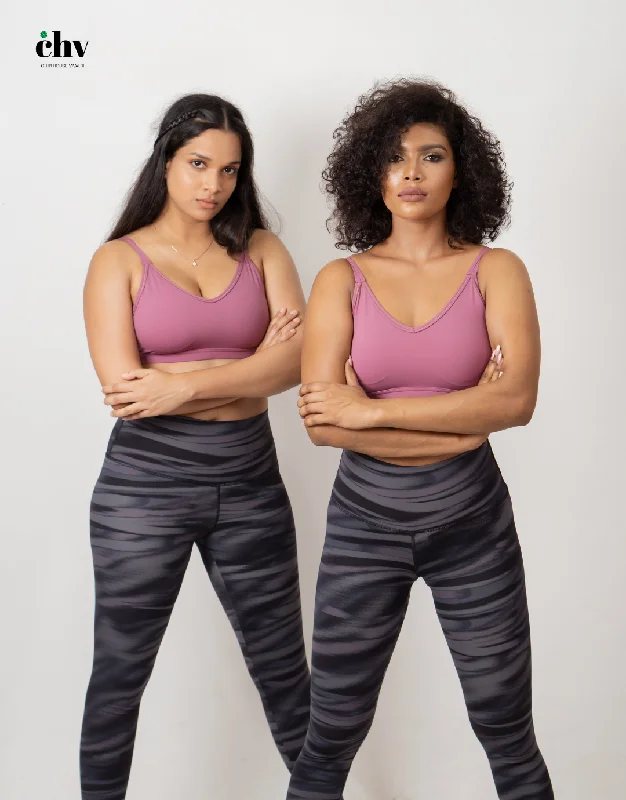 women's pajamas for hot summer nightslace-detailed chemisesSerenityFlex Sports Bra - Dusty Magenta