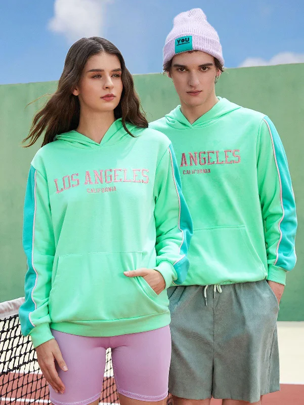 Women's Hooded Sweatshirts with Mediumweight FabricLos Angeles Couple Hoodie