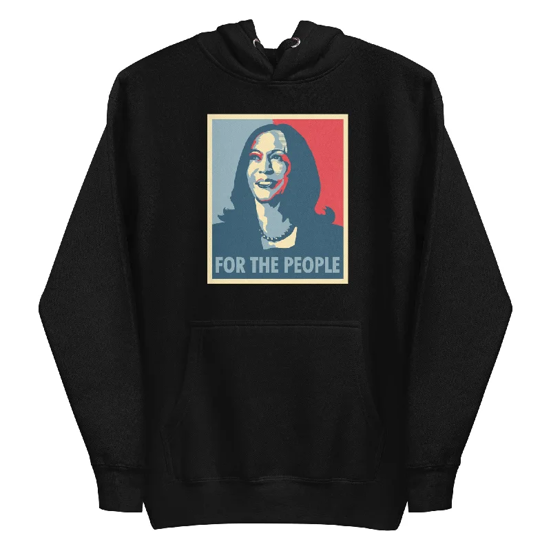 Women's Hooded Sweatshirts with Ombre LiningFor The People, Kamala Harris -- Hoodie