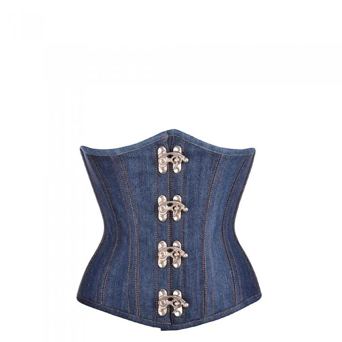 women's pajamas with a stylish cutlace-trimmed chemise lingerieMorrow Denim Underbust Corset