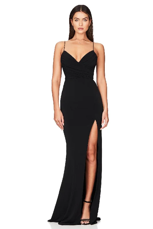 Women's Boat Collar DressesNookie Venus Gown - Black