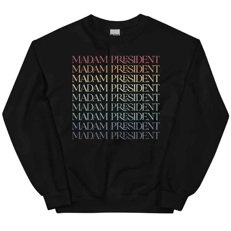 Women's Hooded Sweatshirts with Kangaroo PocketsRetro Madam President -- Sweatshirt