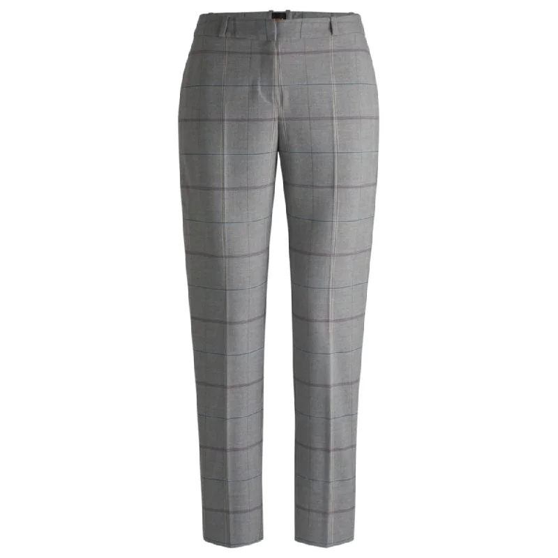 Women's Harem ShortsFormal trousers in checked stretch fabric