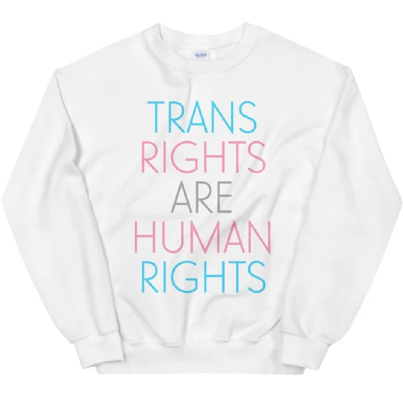 Women's Hooded Sweatshirts with Welt PocketsTrans Rights Are Human Rights -- Sweatshirt