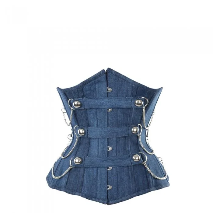 women's pajamas made from organic cottonlightweight silk camisolesTammy Denim Underbust Corset