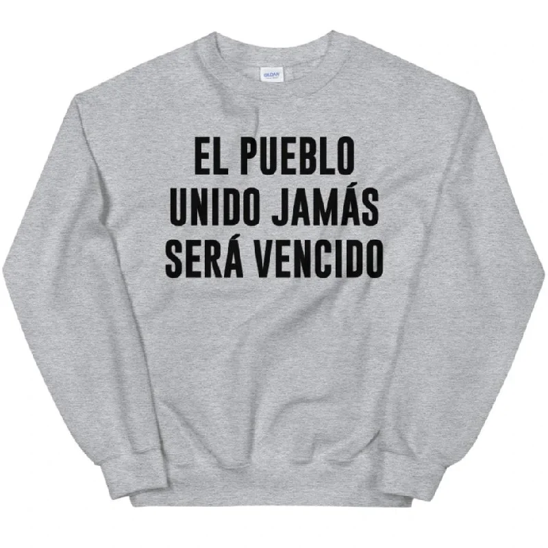 Women's Hooded Sweatshirts with Abstract LiningEl Pueblo Unido Jamas Sera Vencido -- Sweatshirt