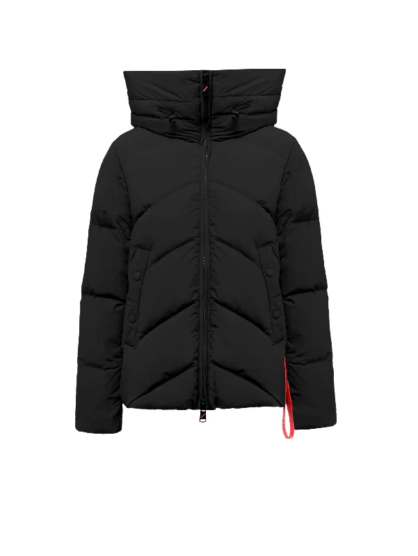 Women's Coats with BeltPiumino Collo Alto Helsinkin Opaco Nero