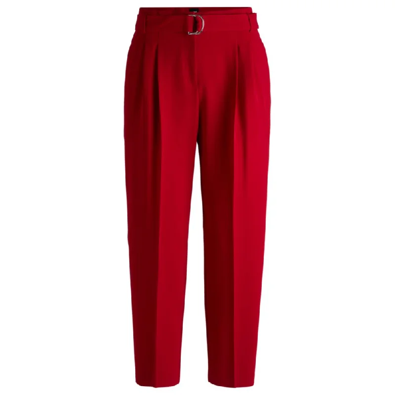 Women's Jodhpurs with Ankle LengthRegular-fit cropped trousers in crease-resistant crepe