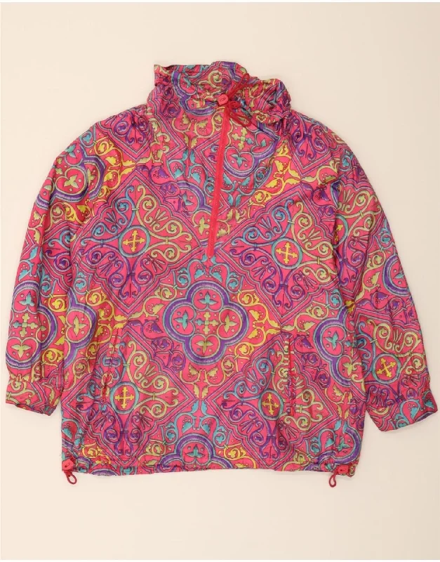 Women's Fur CoatsKLEPPER Womens Pullover Windbreaker Jacket EU 40 Medium Pink Paisley