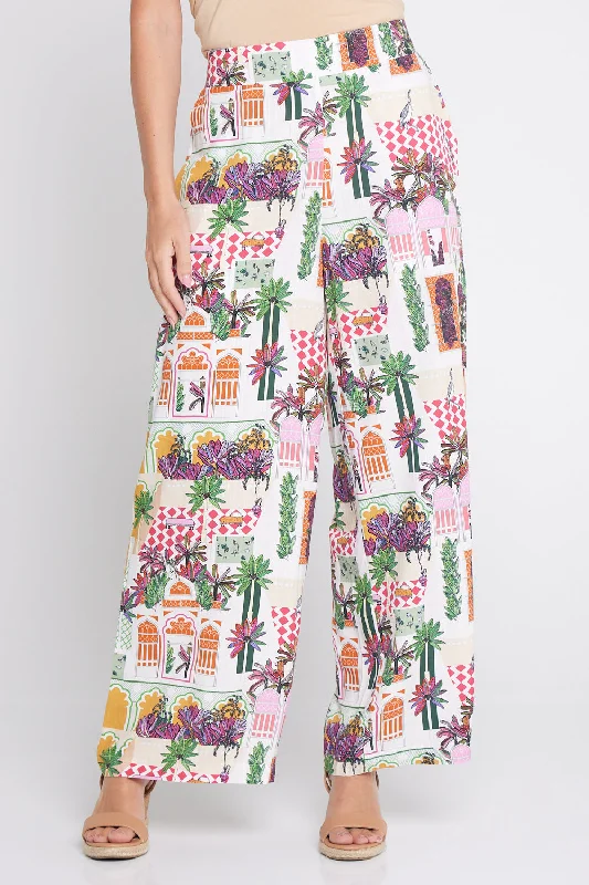 Women's Straight-Leg PantsDaria Wide Leg Pants - Marrakesh