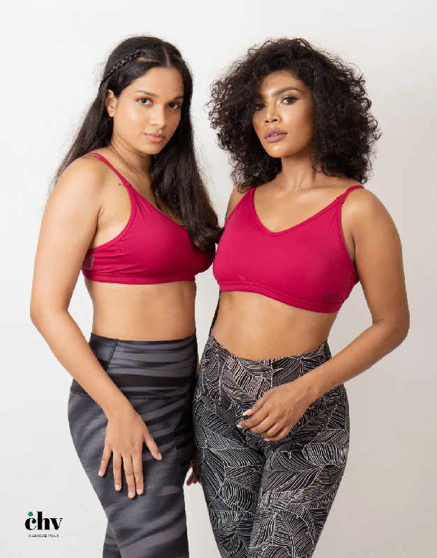 women's short sleeve pajama setsfull-coverage underwire brasSerenityFlex Sports Bra - Crimson Red