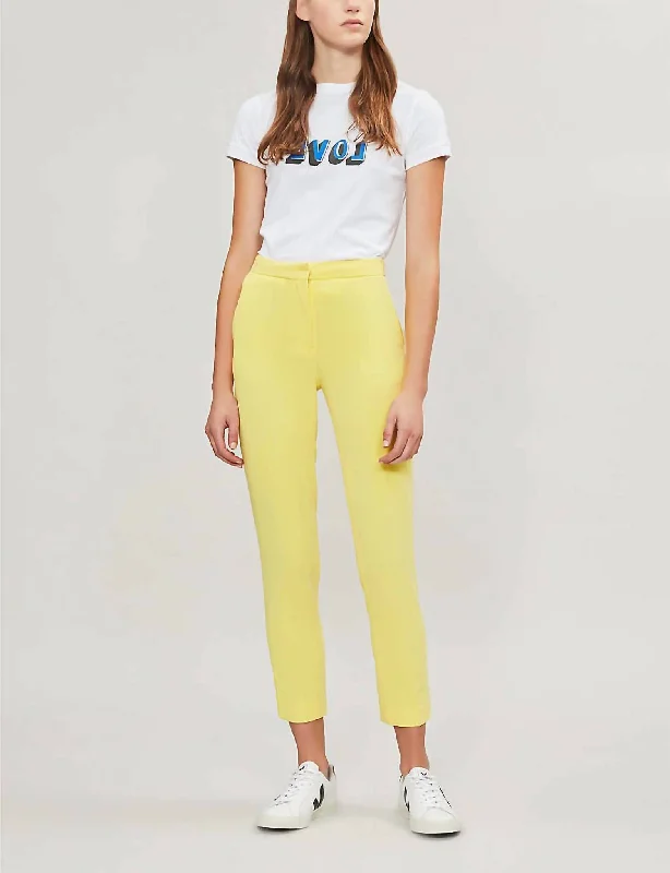 Women's Bootcut PantsWomen's Cropped Lemon Pants In Yellow