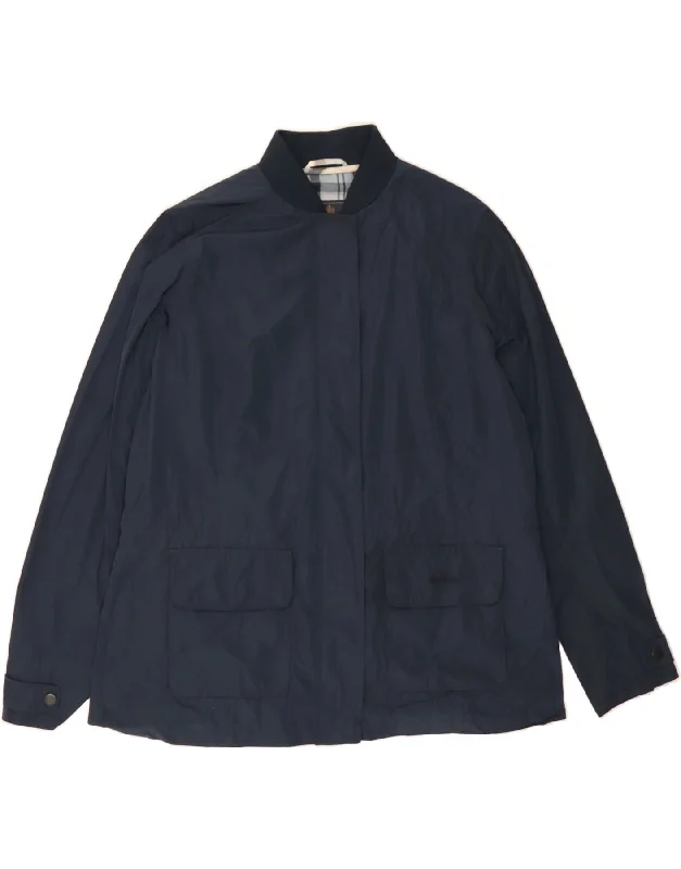 Women's Coats with SleevesBARBOUR Womens Windbreaker Jacket UK 18 XL  Navy Blue