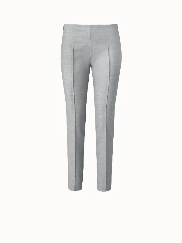 Women's Jodhpurs with Collarless DesignMelissa Flannel Stretch Pant