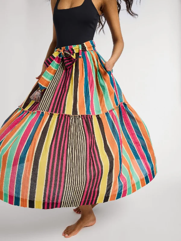 Women's Trendy SkirtsFrançoise Skirt in Ibiza Stripe