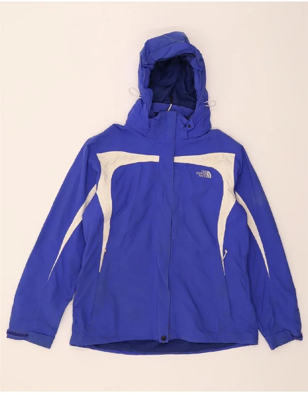 Women's Down CoatsTHE NORTH FACE Womens Windbreaker Jacket UK 16 Large Blue Colourblock