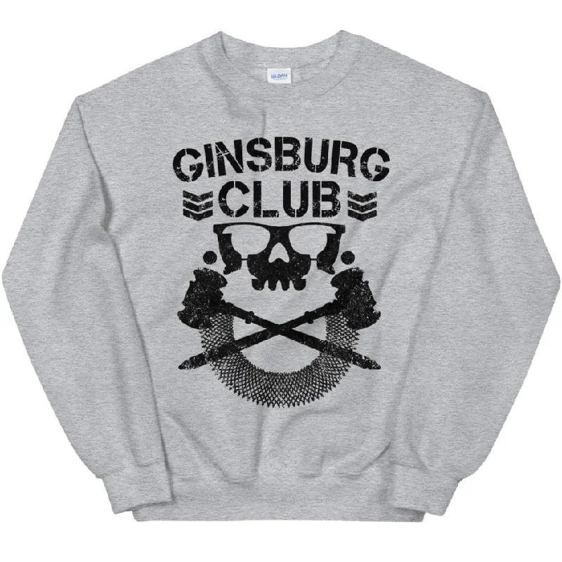 Women's Hooded Sweatshirts with Loose WaistGinsburg Club -- Sweatshirt