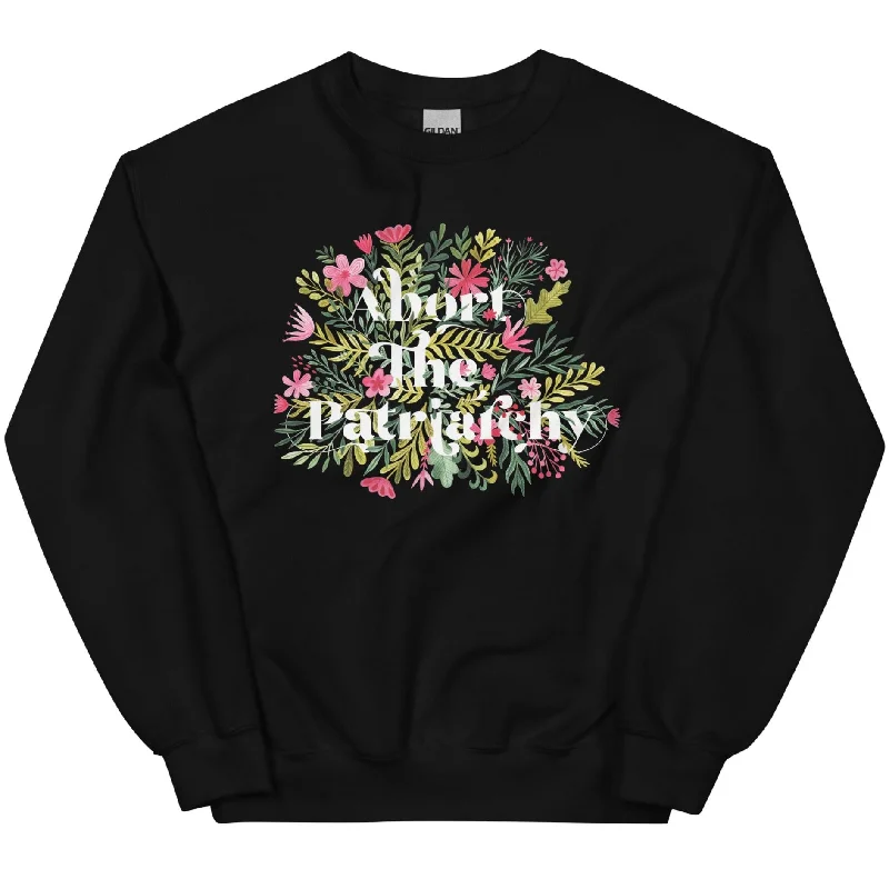 Women's Hooded Sweatshirts with Tweed LiningAbort The Patriarchy -- Sweatshirt