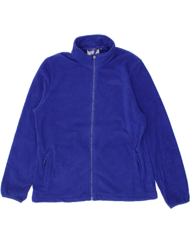 Women's Parka CoatsMOUNTAIN WAREHOUSE Womens Fleece Jacket UK 16 Large Blue Polyester