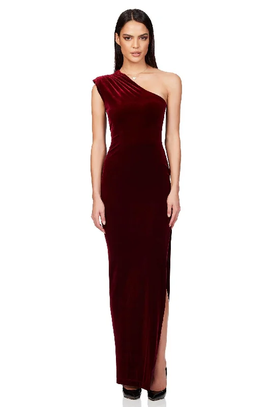 Women's Sweetheart Collar DressesNookie Rumi Gown - Wine