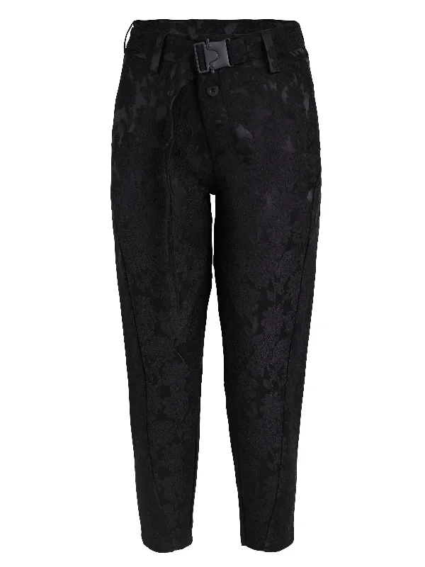 Women's Jodhpurs with DrawstringXINYAN trousers - Black